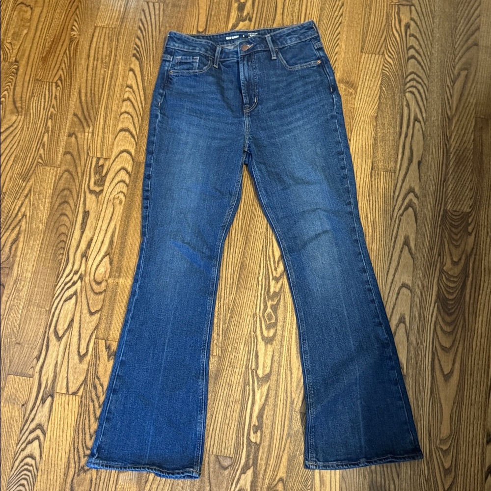 Old Navy High-Rise Flare Jeans - Dark Blue
